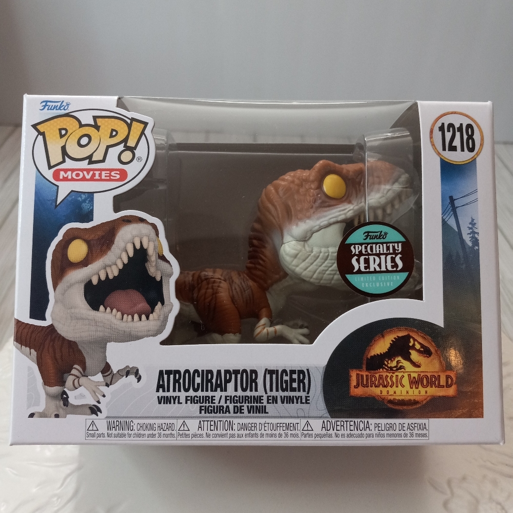 Jurassic World Dominion Atrociraptor (Tiger) Funko Pop #1218